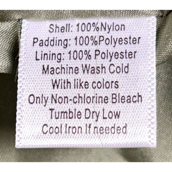 New Ocean & Coast Olive Tree Puffer Vest XL Lightweight Nylon Zip Front NWT - Picture 8 of 10